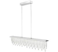 LED suspension cristal pendule hauteur réglable télécommande lumière du jour plafonnier dimmable Globo 68405-24H