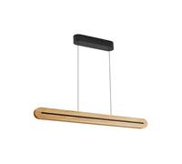 LED Suspension Darnor à intensité variable (Moderne) en Marron Bois e. a. pour Salon & Salle manger (1 lampe,à), bois suspension