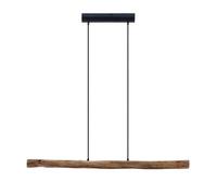 LED Suspension Nekala à intensité variable (Scandinave) en Noir Bois e. a. pour Salon & Salle manger (1 lampe,à), lampe plafonnier