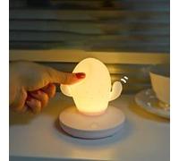 LED tactile gradation cactus silicone nuit lampe chambre d'enfant étude à la maison décoration de chevet décoration cadeau lumières G