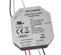 LED TRADING SR-2400PD Bouton vers module encastré DALI 2 entrées NFC | Pour jusqu'à 25 appareils DALI DT6 et DT8, bloc d'alimentation DALI intégré 50 mA, réglable par NFC, 230 V