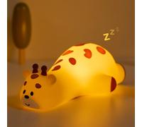 LED veilleuses mignon Panda lapin girafe Silicone lampe Rechargeable Dimmable pépinière dormir veilleuse lampe de chevet pour les enfants éléphant