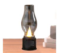 LED Vintage Kerosene Lamp, Battery Operated Lamp, Creative Table Light, Decorative Desk Light with Portable and Easy to Use Design for Bedroom, Living Room, and Camping, 1 pièce