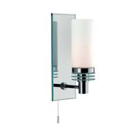 LED Wand Spot Lampe Chromée Miroir Lampe Verre Opale Blanc Salle de bain Eclairage