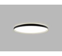 LED2 12750537CSTW Plafonnier MOON 80, BCH CASAMBI TW 88 W (76+12) 3000 K-4000 K noir/champagne