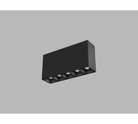 LED2 1491153D Plafonnier LINEAR II ON 5, B DALI/PUSH 10 W 3000 K/3500 K/4000 K UGR noir