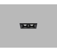LED2 2491253D Luminaire encastré LINEAR II 2, B DALI/PUSH 4 W 3000 K/3500 K/4000 K UGR noir