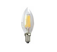 LEDECO Silver Electronics Transparent Filament Candle 4W E14 3000K