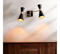 Ledkia Lampe Murale Orientable Métal Jigger - 2 Spots Blanc