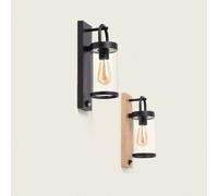 LEDKIA LIGHTING Applique murale extérieure Benny avec détecteur de mouvement PIR Noir