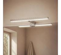 Ledkia Applique LED Salle de Bain Carl 5W Argentée pour Miroir 6000K Blanc froid