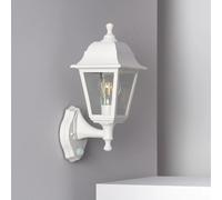 LEDKIA LIGHTING - Lampe Murale Extérieure avec Détecteur PIR | E27 | Résistant aux Éclaboussures IP44 | Installation Facile | Polypropylène, Blanc, Utilisation Intérieure/Extérieure