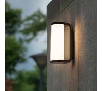 Ledkia Applique Murale Aluminium Extérieur LED 15W Dybowo 3000K Noir Blanc chaud