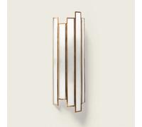 LEDKIA LIGHTING Applique Murale Métal et Verre Bredos Doré E14
