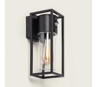 Ledkia Applique Murale Extérieure Aluminium avec Détecteur de Mouvement Siawja Noir