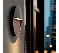 Ledkia Applique Murale Extérieure LED 6,5W CCT Sélectionnable Aluminium Saillie Ronde