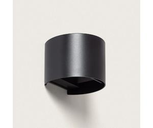 Ledkia Applique Murale Extérieure LED Dimmable 6W Éclairage Double Face Eros Curvy Noir