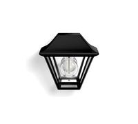 PHILIPS Alpenglow Applique Murale Extérieure, IP44 Résiste aux Intempéries, Durable, Aluminium, Design Classique, Black, Ampoule E27 Vendue Séparément