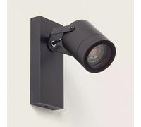 Ledkia Applique Murale Extérieure Orientable Aluminium 1 Spot Midway Noir