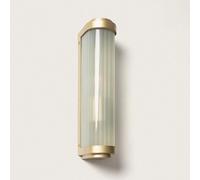 LEDKIA LIGHTING Applique Murale Extérieure Verre Peridot Doré E27