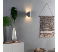 Ledkia Applique Murale LED Aluminium Gaia 6W Éclairage Double Face Grise 3000K Blanc chaud