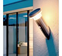 LEDKIA LIGHTING Applique Murale Solaire LED 1,5W Aluminium avec Détecteur de Mouvement Argent