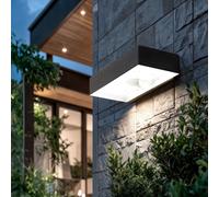 Ledkia Applique Murale LED Extérieure 6W Karl Solaire Noir 4000K Blanc neutre