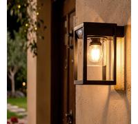 LEDKIA LIGHTING Applique Murale Extérieure Solaire LED 2W Aluminium Devah avec Détecteur de Mouvement Noir