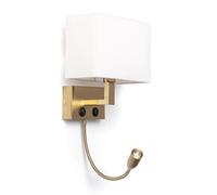LEDKIA LIGHTING Applique murale Waldorf métal avec flex LED de lecture E14 Laiton