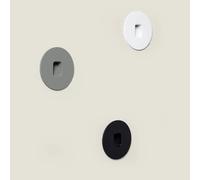 Ledkia Balise Extérieure LED 2W Encastrable Murale Ronde Olite 4000K Gris Blanc neutre
