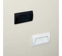 Ledkia Balise Extérieure LED 4W Encastrable Murale Rectangulaire Aluminium et Verre