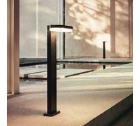 Ledkia Balise Extérieure LED 50cm 10W Aluminium Mikael Noire Noir