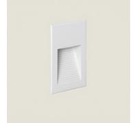 Ledkia Balise Murale Extérieure LED 5W Encastrable Aluminium Olite 2700K Blanc Blanc chaud