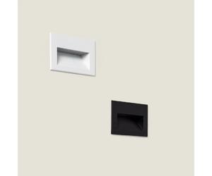 Ledkia Balise Murale Extérieure LED 5W Encastrable Aluminium Olite Horizon 4000K Blanc