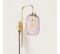 LEDKIA LIGHTING Applique Murale Métal et Verre Belino Rose E27