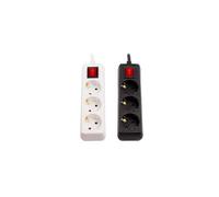 Ledkia Bloc multiprise 3 prises Schuko - Blanc