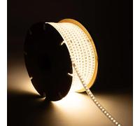 Ruban Led Dimmable 220v Smd 120 Led/M Bobine 50m 8.5w/M 850lm/M Largeur 12mm Coupe 20cm Ip65 4000k Blanc Neutre