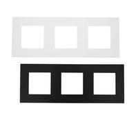 Ledkia Cadre PC 3 Emplacements Modern - Blanc