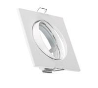 LEDKIA Collerette Downlight Carrée Orientable pour Ampoule GU10/GU5.3 Coupe