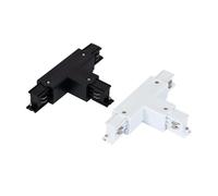 Ledkia Connecteur droit type T pour rail triphasé - Noir