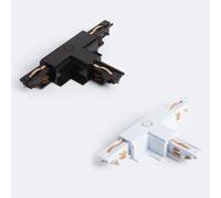 Ledkia Connecteur 'Left Side' Type T pour Rail Triphasé DALI Track Encastré Aluminium