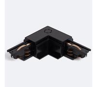 Ledkia Connecteur 'Right Side' Type L pour Rail Triphasé DALI Track Encastré Aluminium Blanc