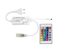 Ledkia Contrôleur Ruban LED RGB 220V SMD Largeur 14,5 mm avec Télécommande IR RGB