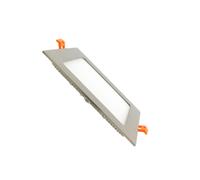 Ledkia Dalle LED 12W Carrée Extra-Plate Argentée