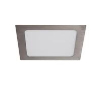 LEDKIA Dalle LED 12W Carrée Extra-Plate Coupe 152x152mm Argentée 5000K Blan