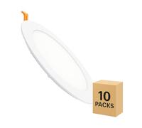 Dalle Led 15w Ronde Superslim Coupe Ø 170 Mm (Pack 10) 4000k Blanc Neutre