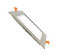 Ledkia Dalle LED Carrée Extra-Plate 12W Coupe 152x152mm Argentée 3000K Blanc chaud