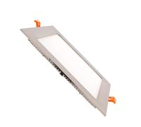 Ledkia Dalle LED Carrée Extra-Plate 18W Coupe 205x205mm Argentée 4000K Blanc neutre