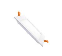 Ledkia Dalle LED carrée extra plate 6W - Blanc