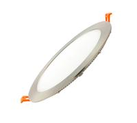 Ledkia Dalle LED ronde extra-plate pour plafond - Beige